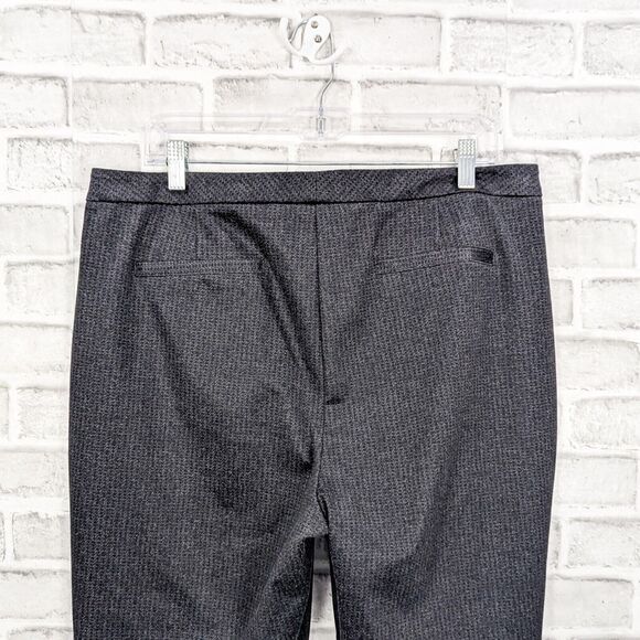 KOBI HALPERIN Women's Ankle Crop Gayle Trouser pants in charcoal houndstooth 16 - Picture 8 of 9